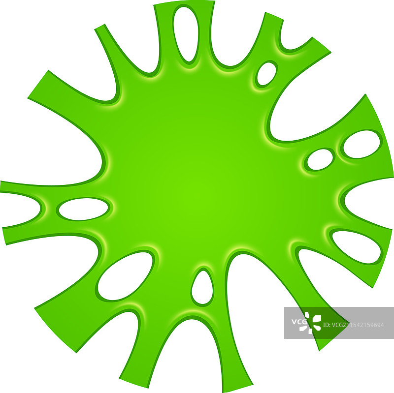 明亮的绿色粘液溅在白色表面上图片素材