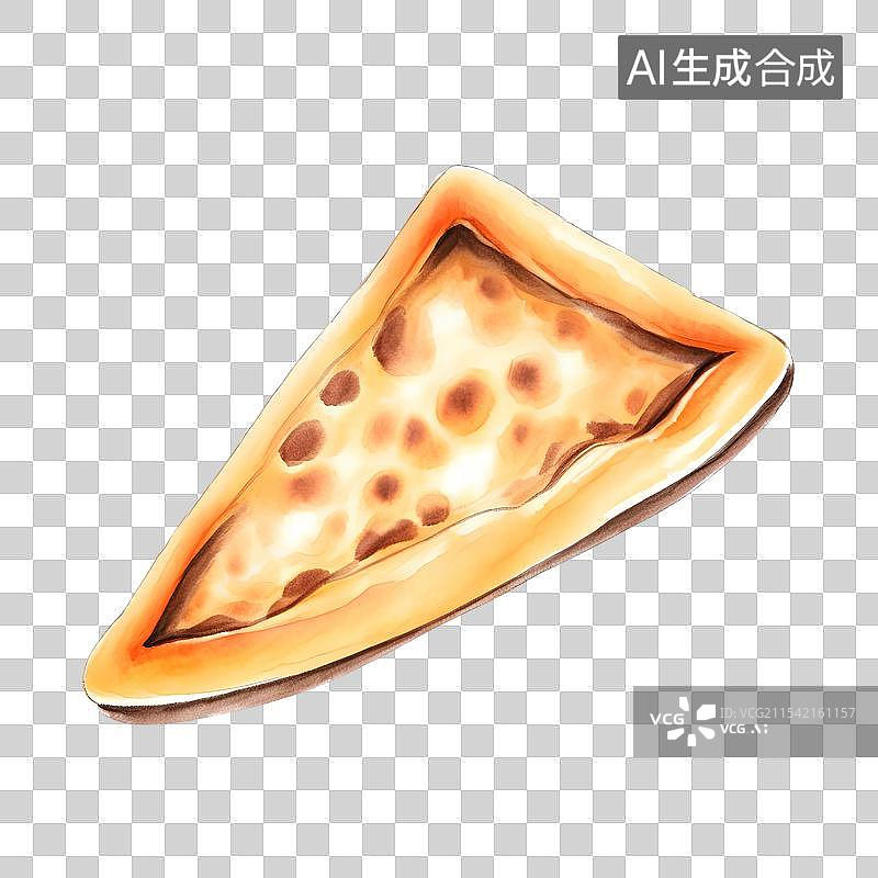 【AI数字艺术】国风手绘插画，传统美食小吃，新疆烤馕，馕饼，馕，锅盔烙饼面食免抠元素图片素材