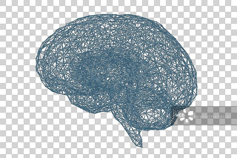 人工神经网络大脑作为人工智能图片素材