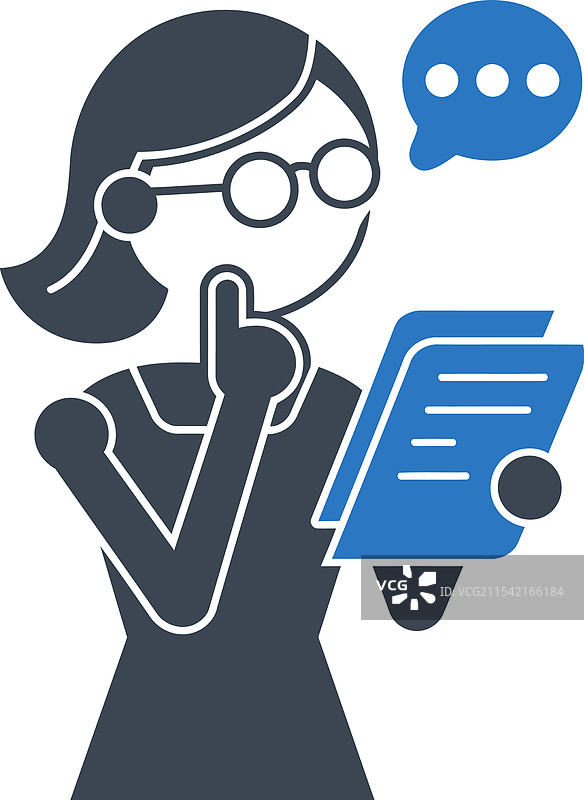 思考的女性阅读图标图片素材