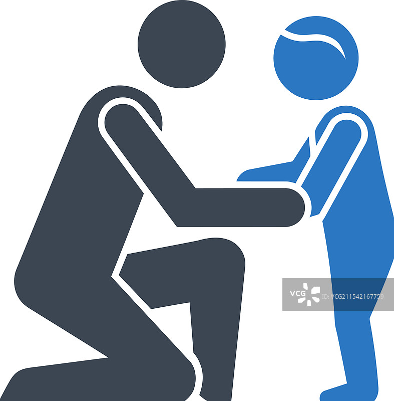 跪着的人献上戒指的图标图片素材