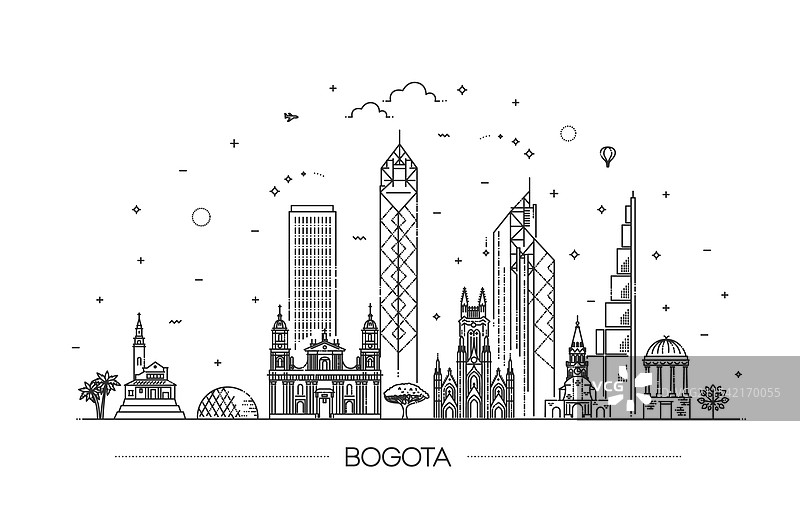 波哥大哥伦比亚历史地标旅行图片素材