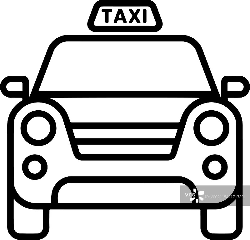 出租车标志的图标图片素材