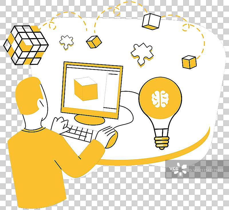 逻辑进步在理解中蓬勃发展图片素材