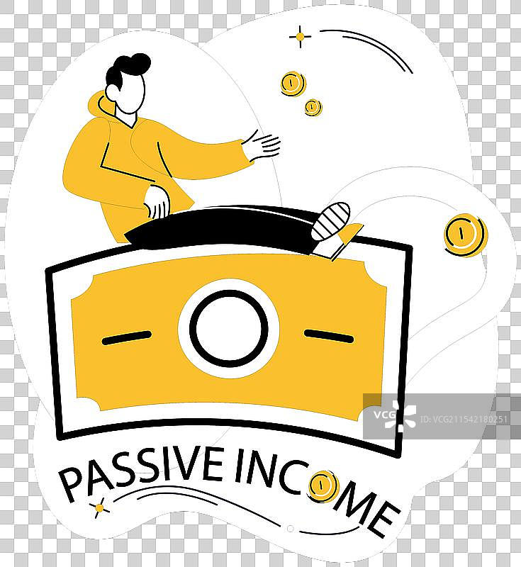 被动收入储蓄安静的救世主商店图片素材