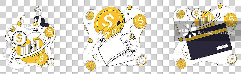 投资者在经济环境中导航图片素材