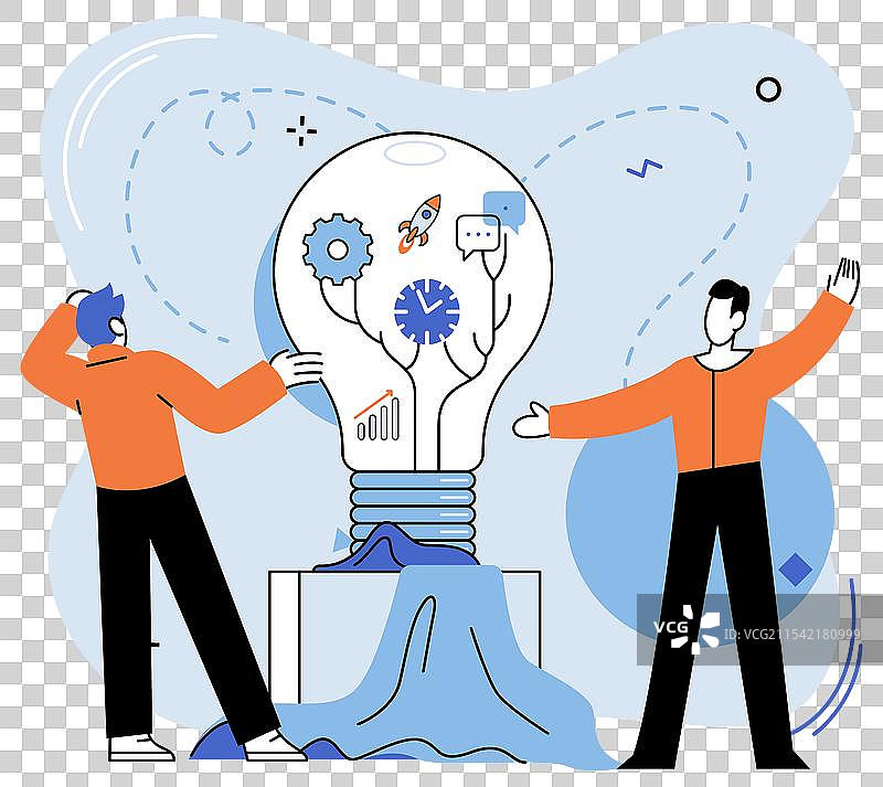 团队创意灵感在...中发挥着关键作用图片素材