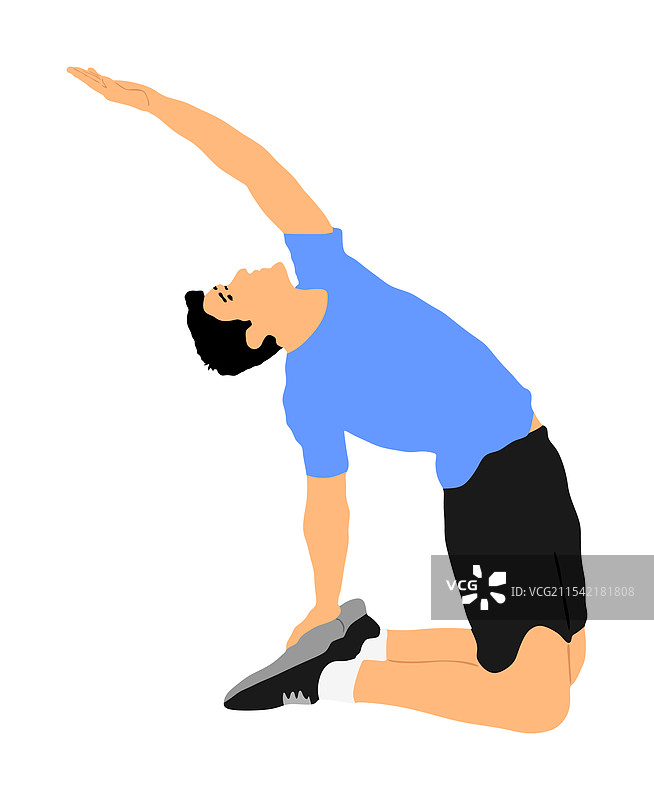 健身教练在健身房进行锻炼训练图片素材