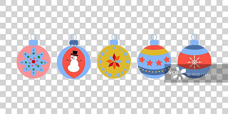 节日圣诞装饰品在柔和背景上图片素材