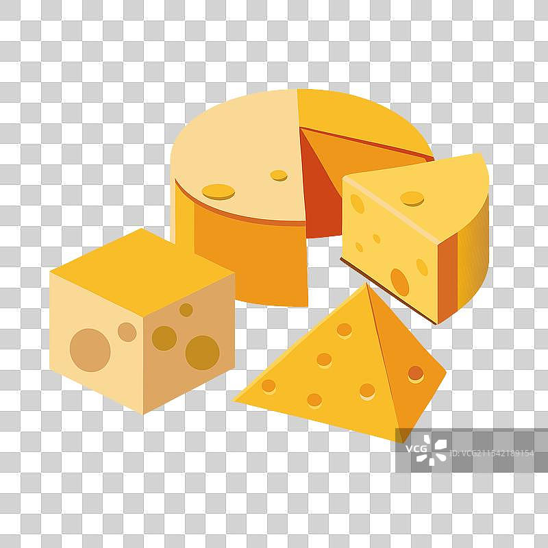 奶酪块和片图片素材