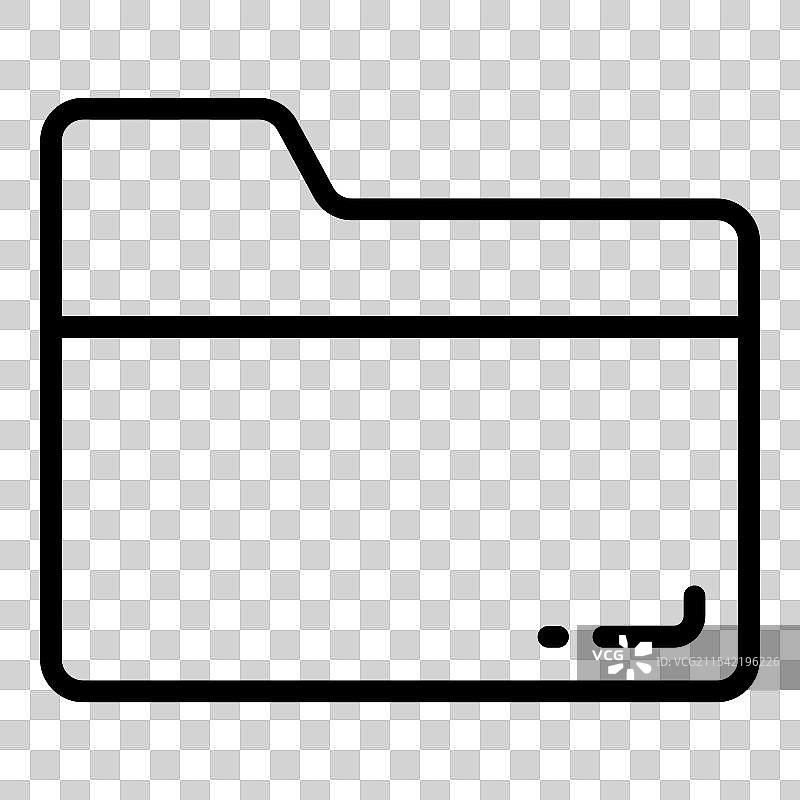 文件夹线条图标 学校与教育图标图片素材