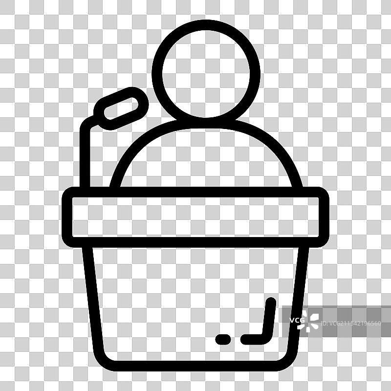 lecture line icon school and education icon图片素材
