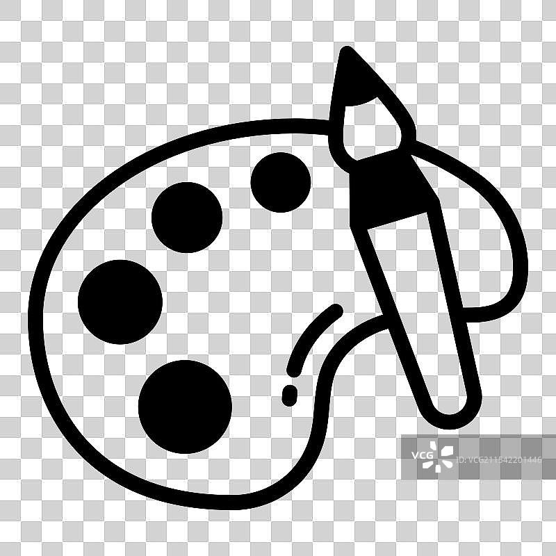 学校和教育图标的色板符号图片素材