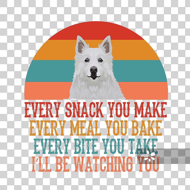 你制作的每一种零食，每一件美国爱斯基摩犬T恤图片素材