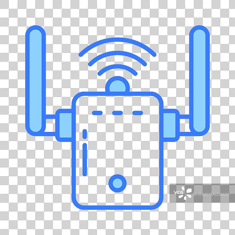 时尚互联网风格的WiFi调制解调器图标图片素材