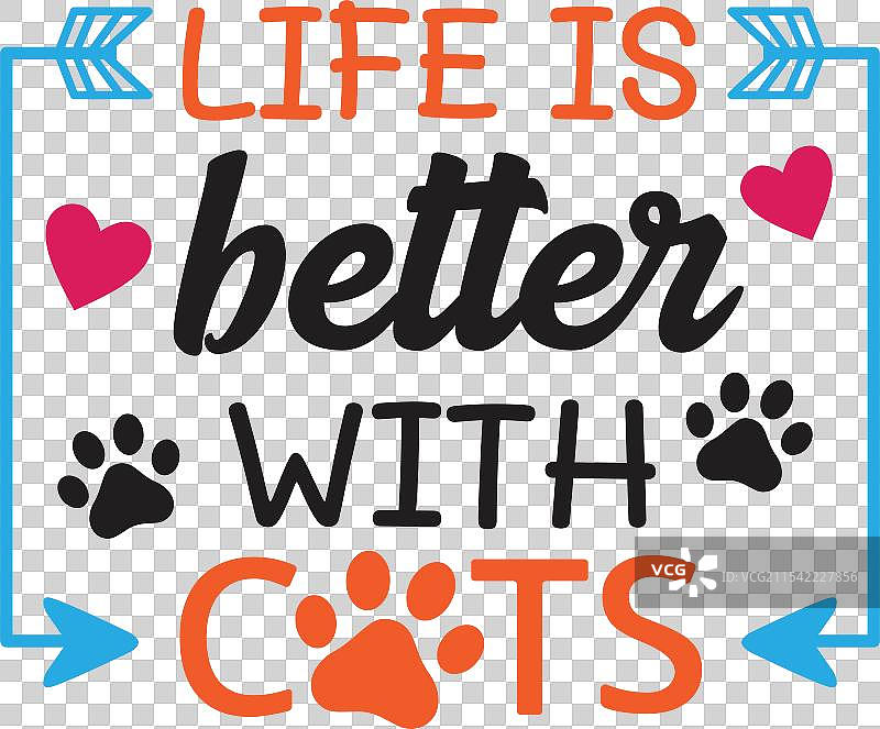 有猫的生活更美好，鼓舞人心的幽默名言图片素材