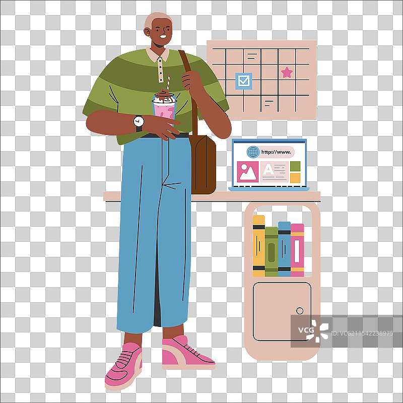 年轻商人插图图片素材