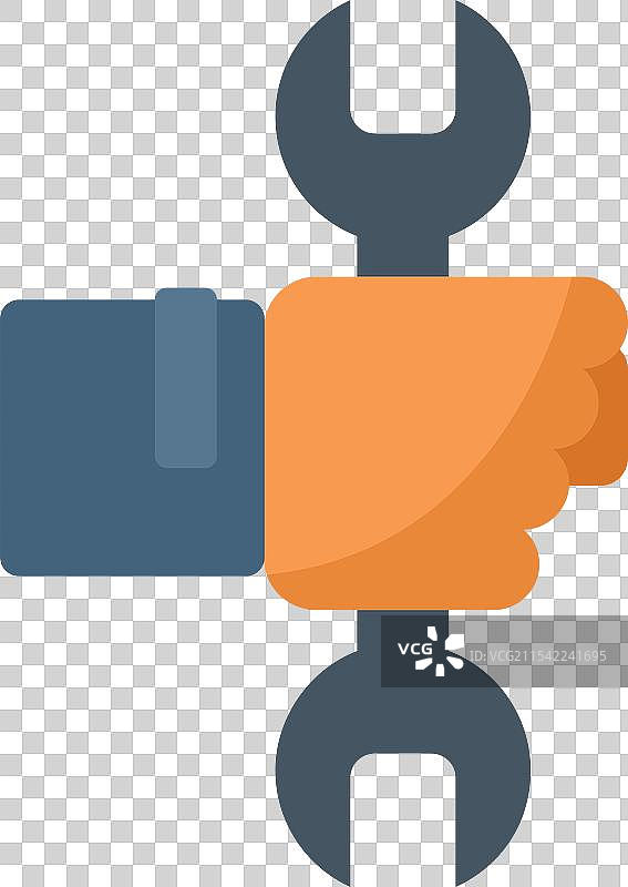 手握扳手工具支持图片素材