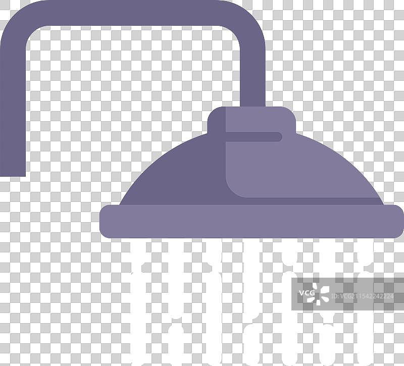 淋浴头提供水源以保持卫生和清洁图片素材