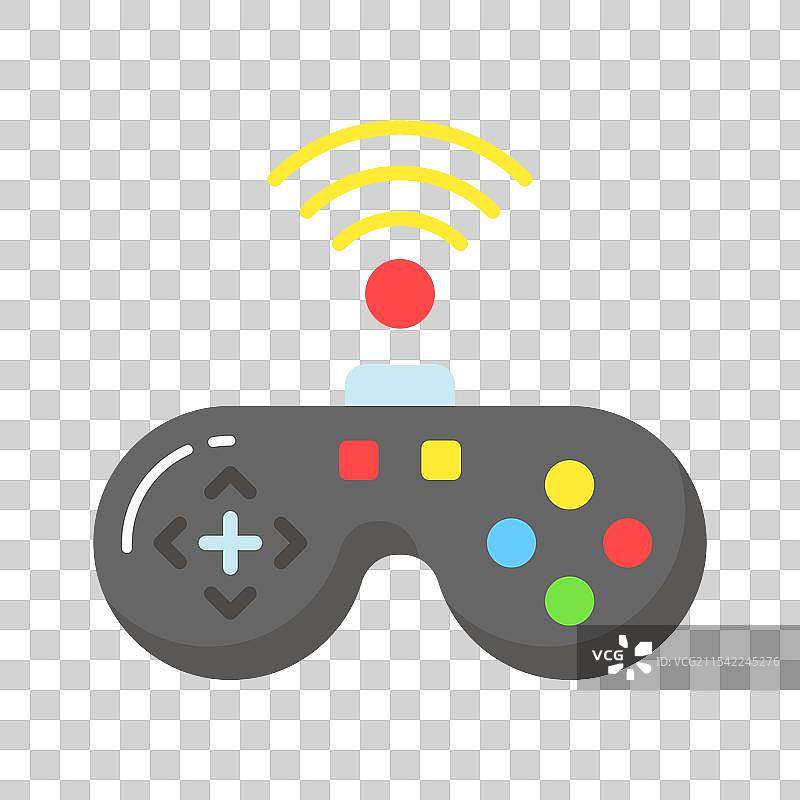 检查这个现代无线游戏手柄设计图片素材