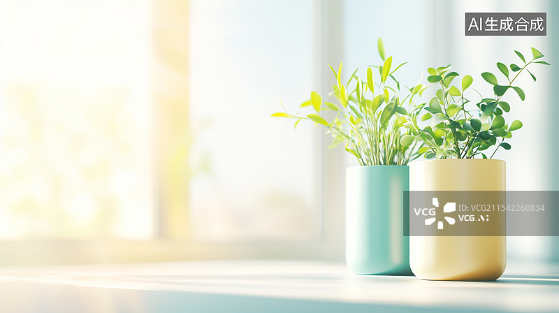 【AI数字艺术】盆栽绿植图片素材