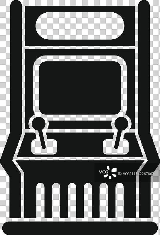 复古街机游戏展示欢乐的游戏时光图片素材