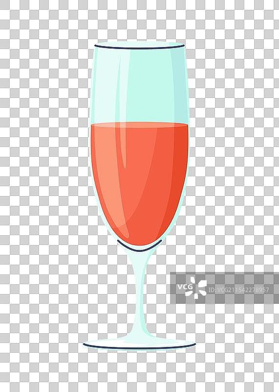 葡萄酒或香槟酒的玻璃杯图片素材