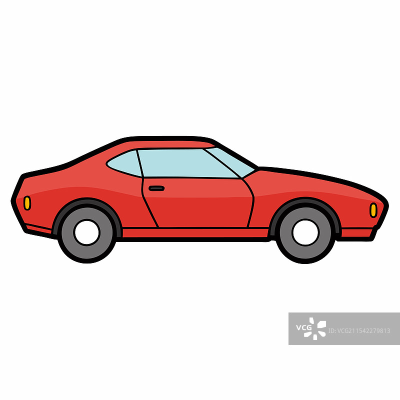 卡马罗汽车扁平设计图片素材