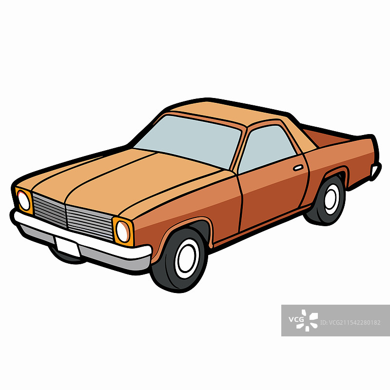 雪佛兰汽车扁平设计图片素材