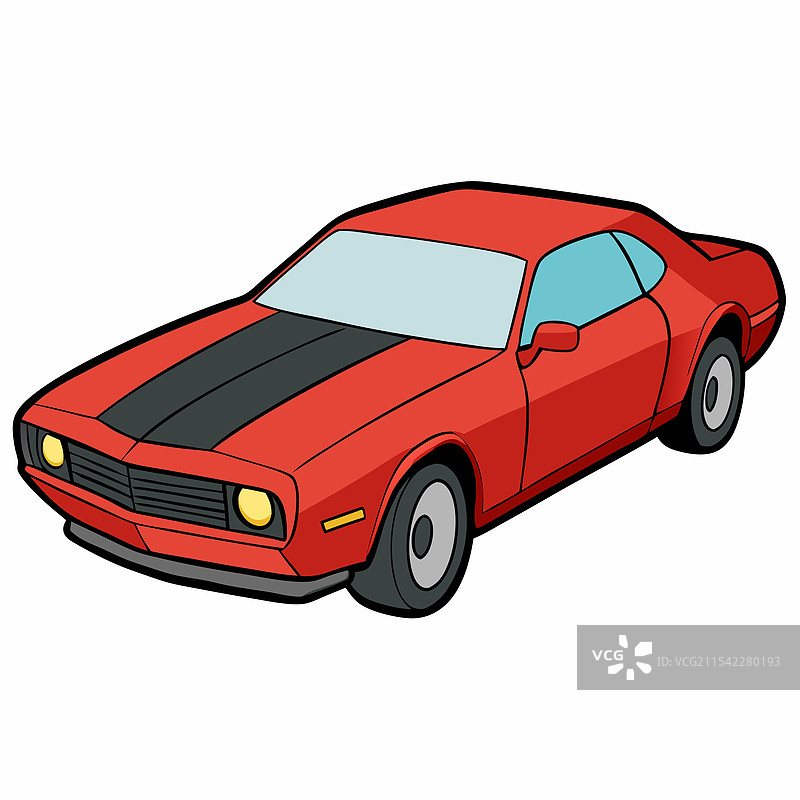 雪佛兰汽车扁平设计图片素材