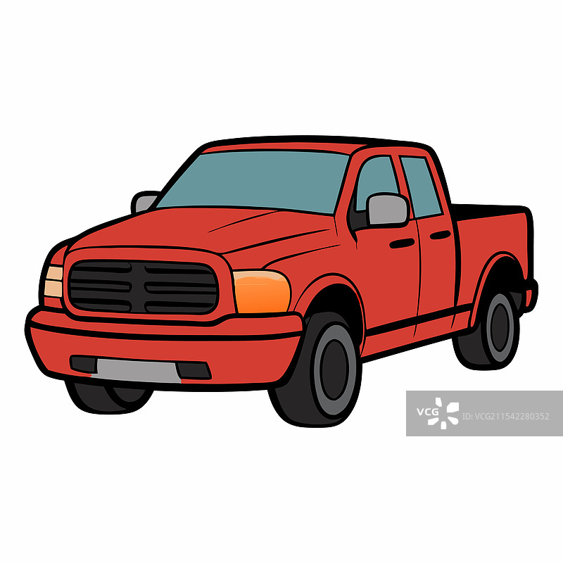 道奇汽车扁平设计图片素材