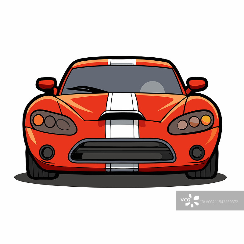 道奇汽车扁平设计图片素材