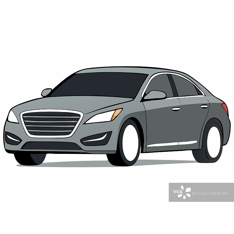 现代汽车扁平化设计图片素材