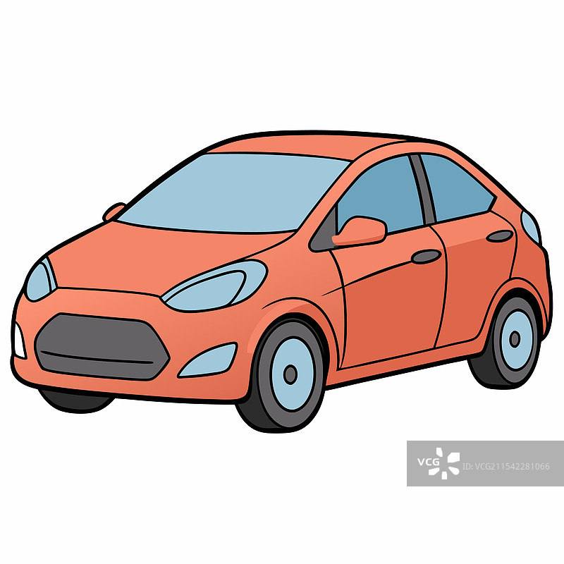 现代汽车扁平化设计图片素材