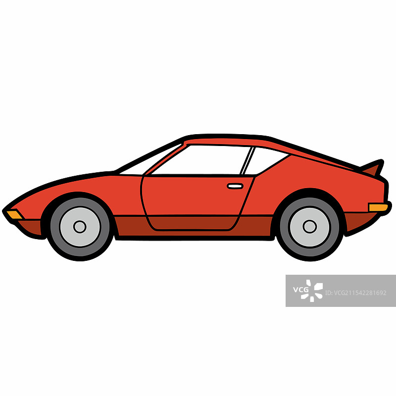 兰博基尼汽车扁平设计图片素材