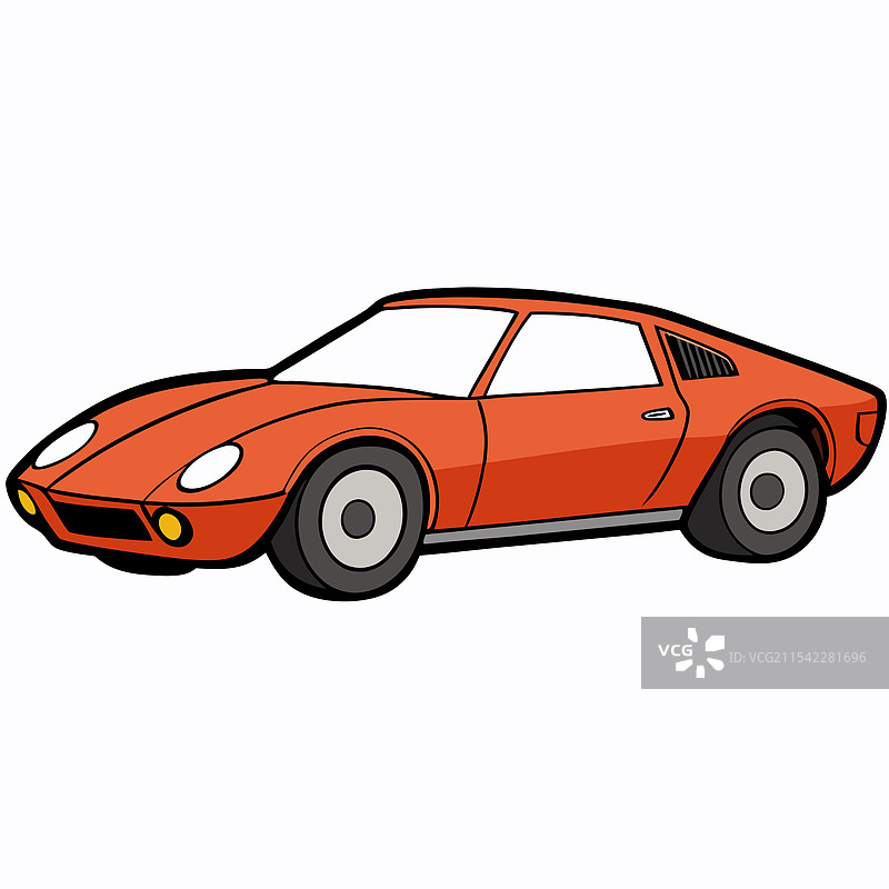 兰博基尼汽车扁平设计图片素材