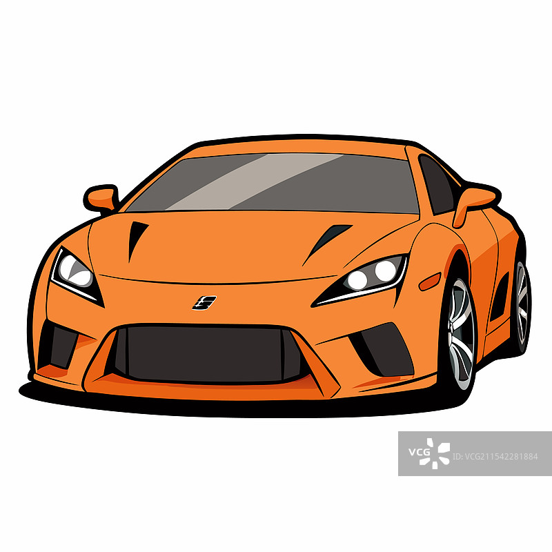 雷克萨斯汽车扁平设计图片素材