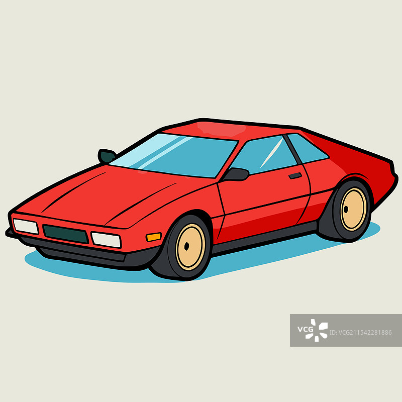 玛莎拉蒂汽车扁平设计图片素材