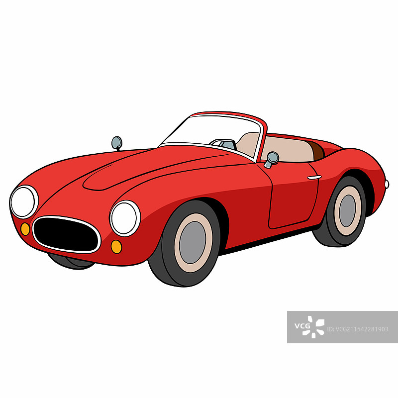 玛莎拉蒂汽车扁平设计图片素材
