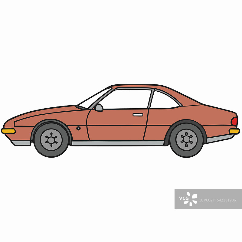 玛莎拉蒂汽车扁平设计图片素材