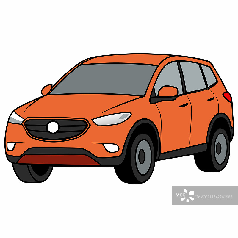 马自达汽车扁平设计图片素材