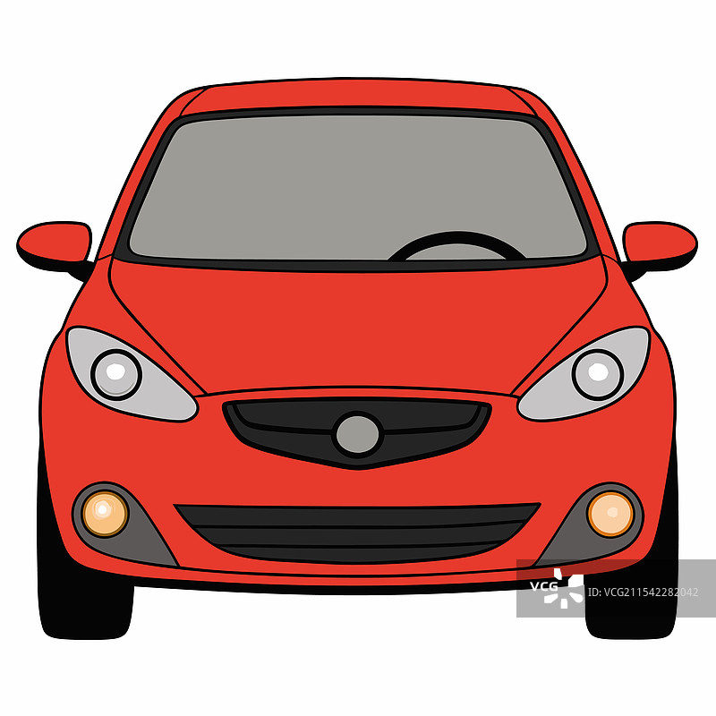 马自达汽车扁平设计图片素材