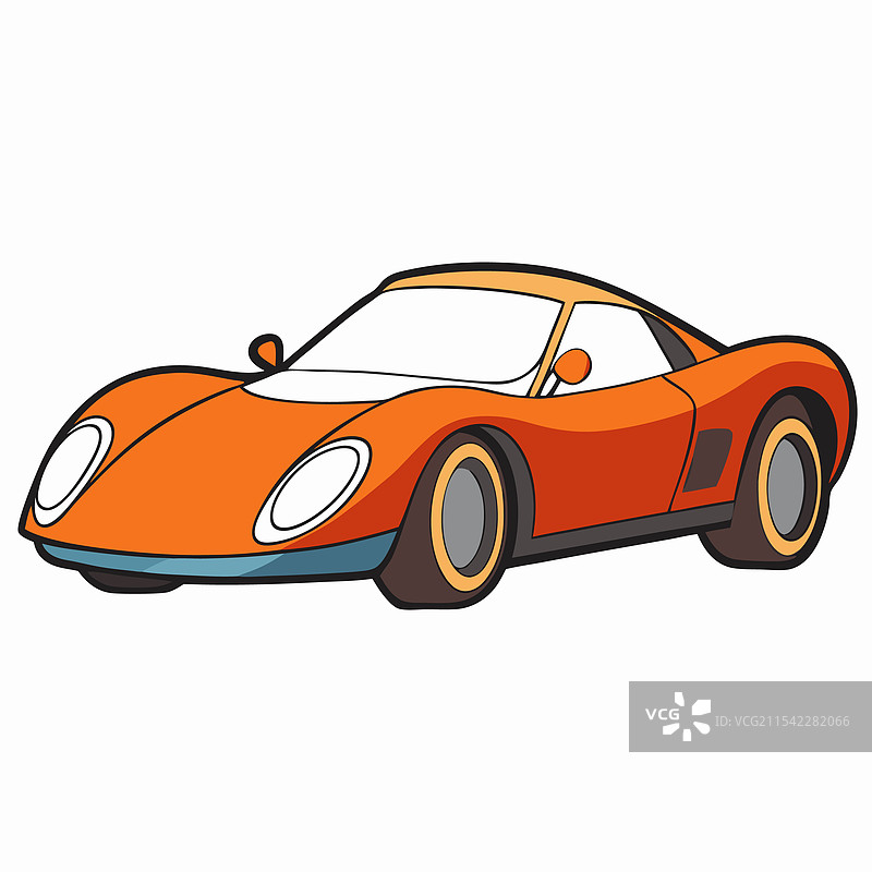 迈凯伦汽车扁平设计图片素材