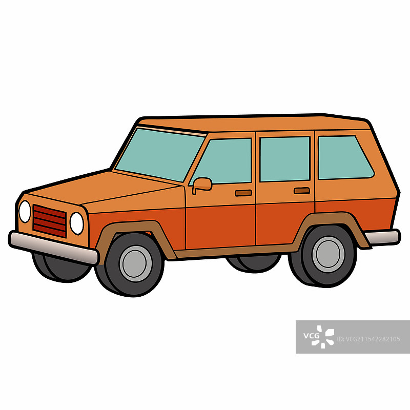 梅赛德斯汽车扁平设计图片素材