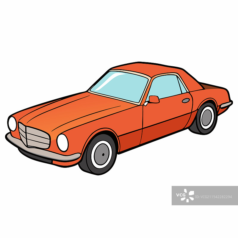 梅赛德斯汽车扁平设计图片素材