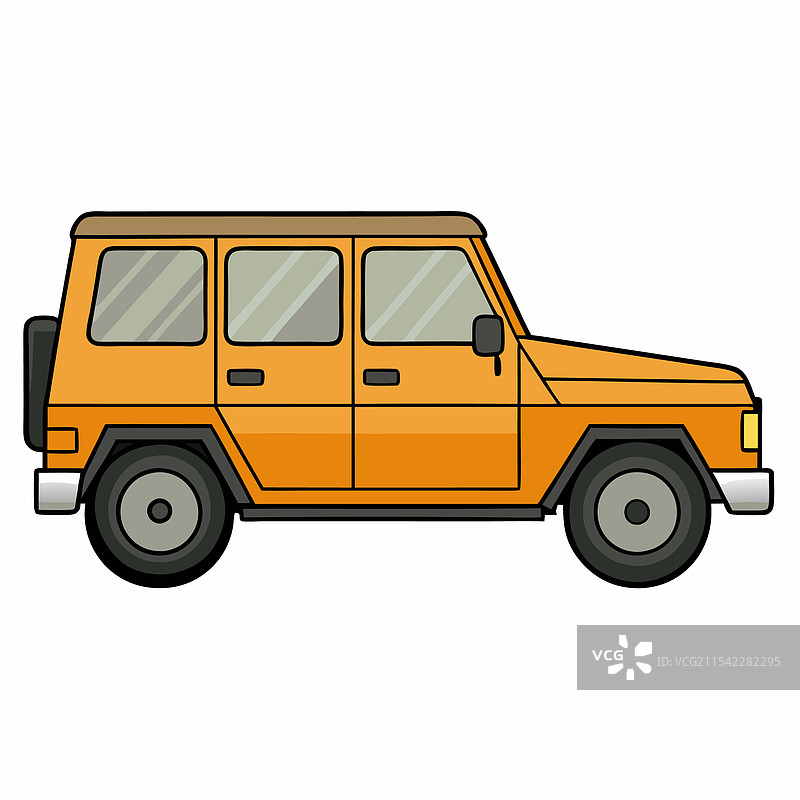 梅赛德斯汽车扁平设计图片素材