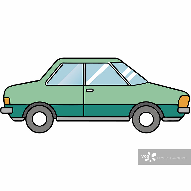 劳斯莱斯汽车扁平设计图片素材