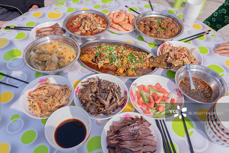 春节吃席图片素材