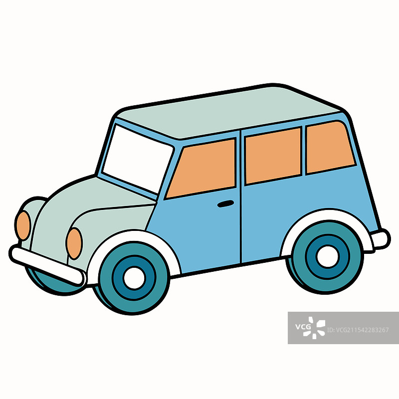 劳斯莱斯汽车扁平设计图片素材