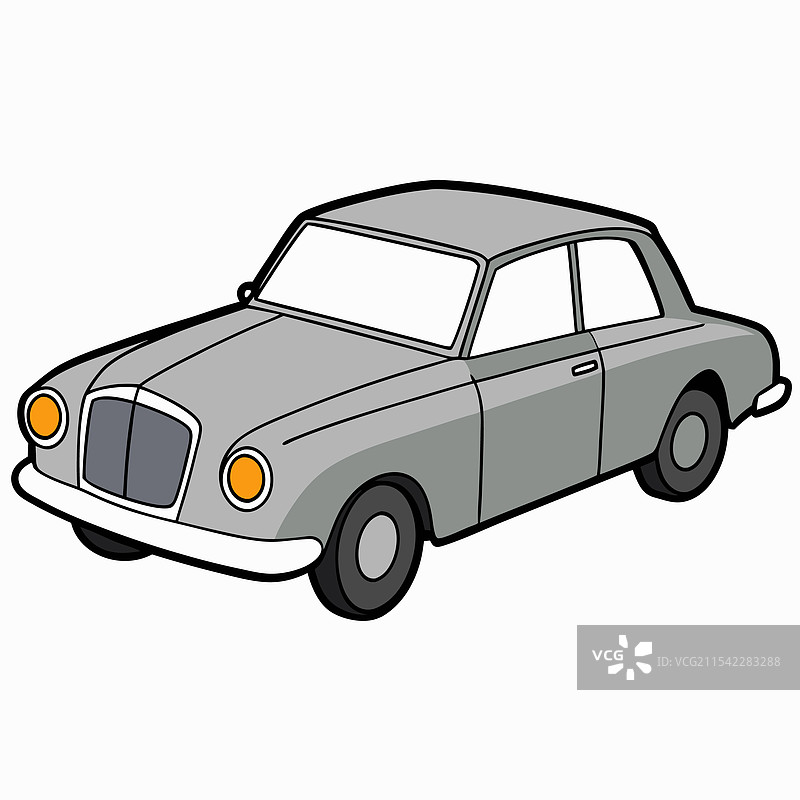 劳斯莱斯汽车扁平设计图片素材